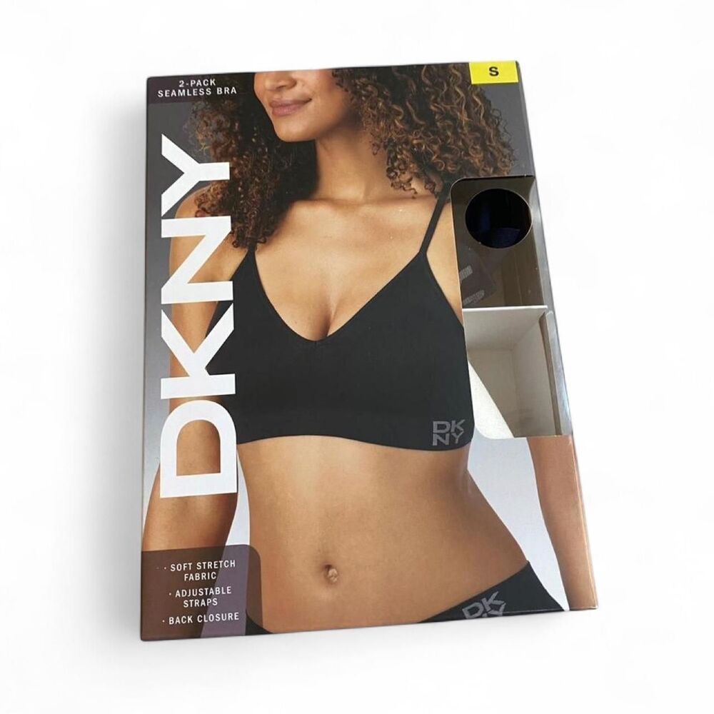 Dkny Women's Black and Grey Bra